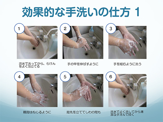効果的な手洗いの仕方1